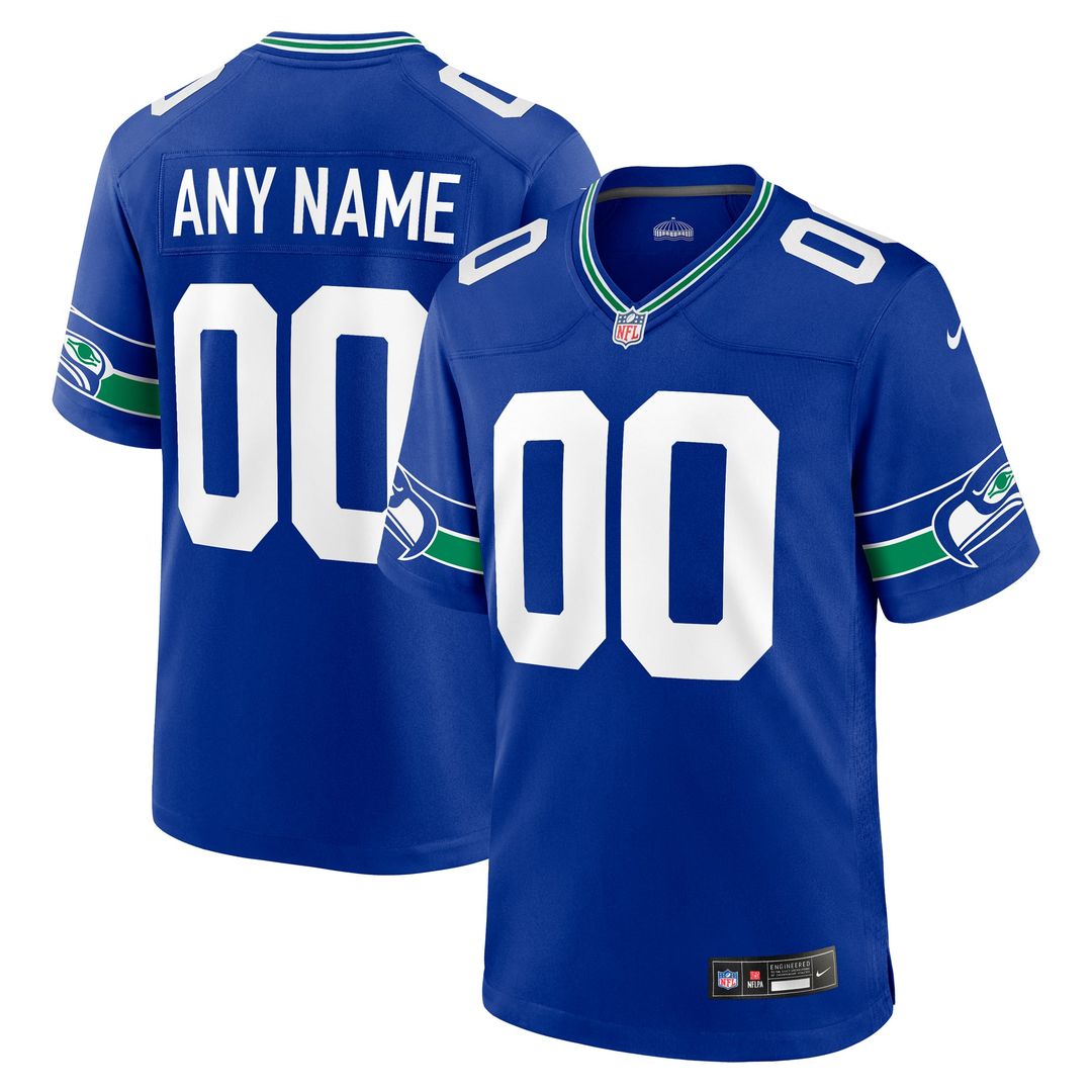 Seattle Seahawks Nike White Custom Jersey product image 13
