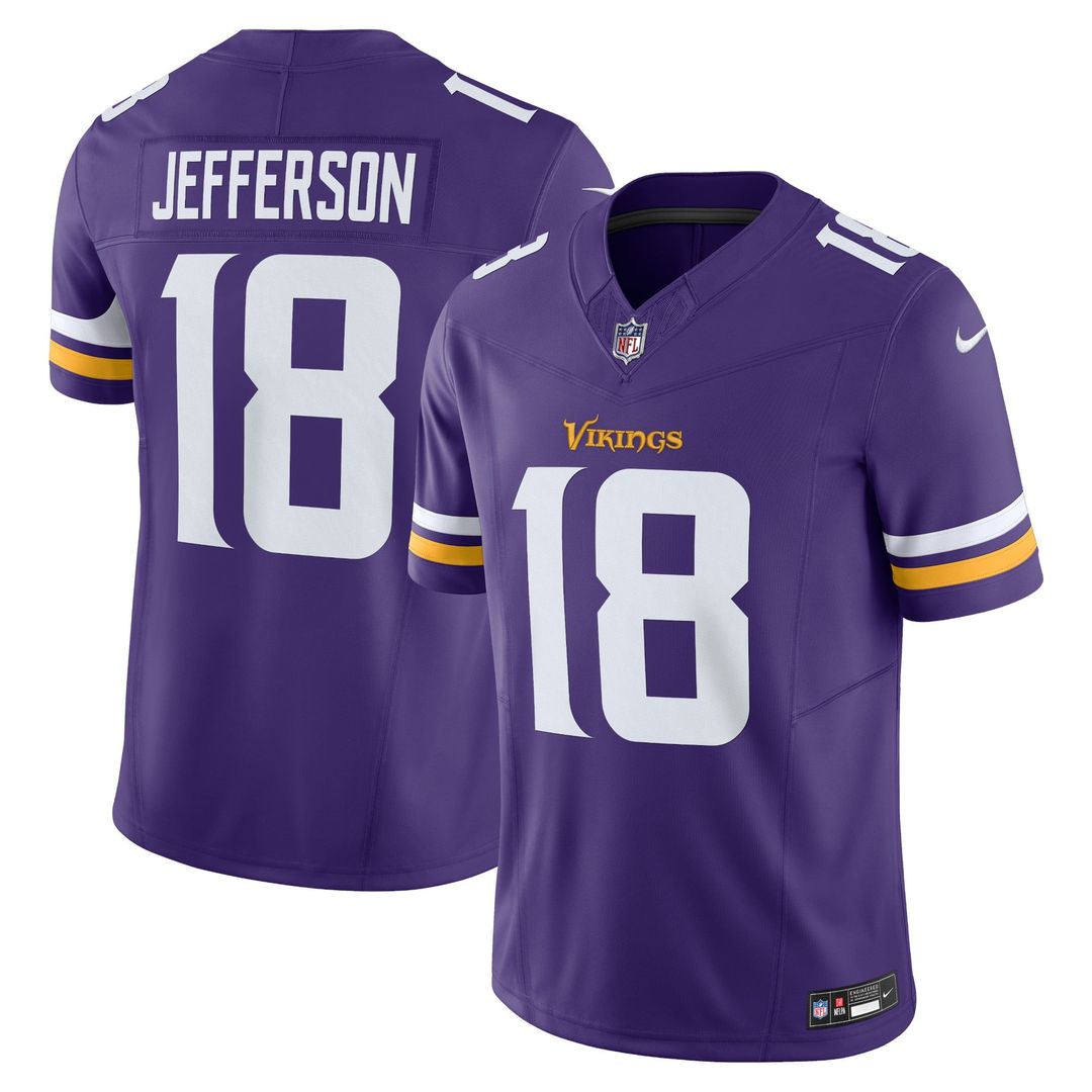 Minnesota Vikings Justin Jefferson Nike Purple Vapor FUSE product image 1