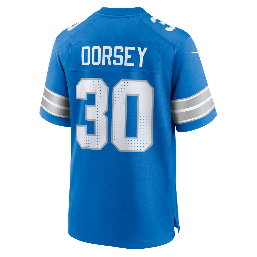 Detroit Lions Khalil Dorsey Nike Blue Game Jersey product image 3
