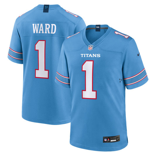 Tennessee Titans Cameron Ward Nike Light Blue Game Jersey product image 1