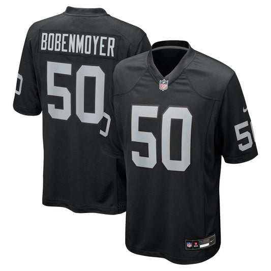 Las Vegas Raiders Jacob Bobenmoyer Nike Black Game Jersey product image 1