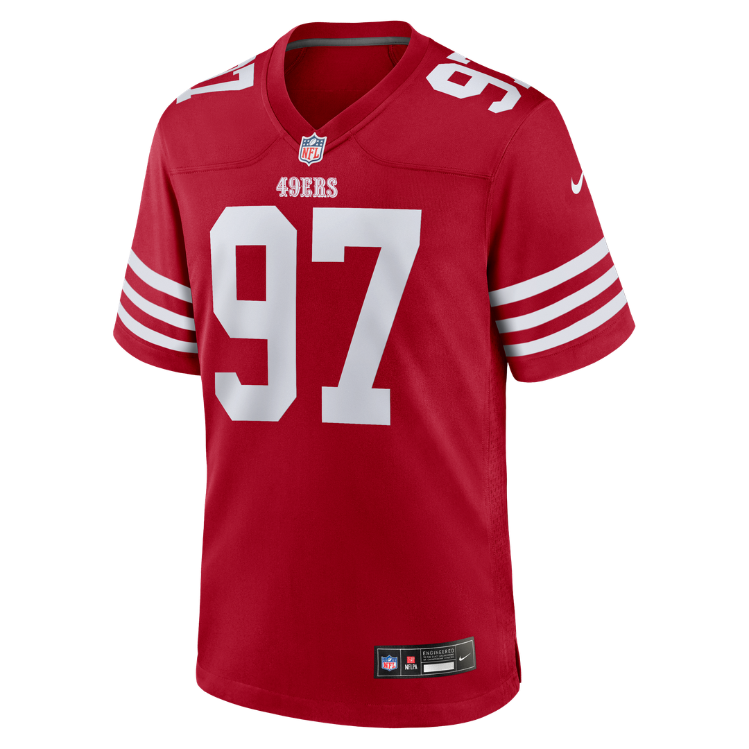 San Francisco 49ers Nick Bosa Nike Scarlet Game Jersey product image 2