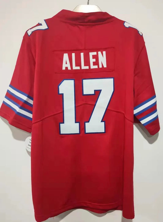 Josh Allen Buffalo Bills Jersey Red Classic Authentics product image 1, provided for visual reference and product detail