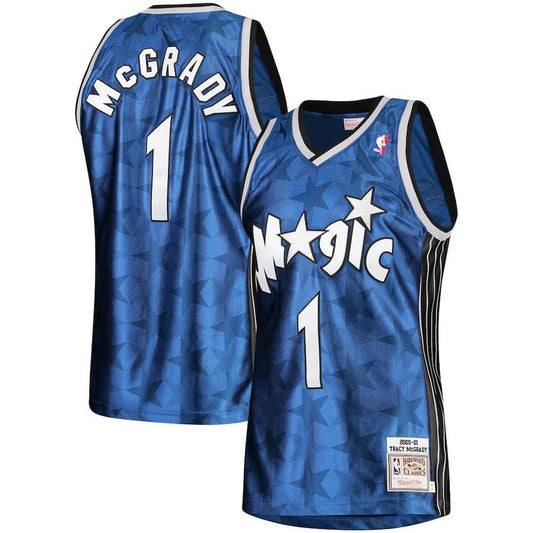Tracy McGrady Orlando Magic 2000/01 Hardwood Classics Jersey - Blue product image 1, provided for visual reference and