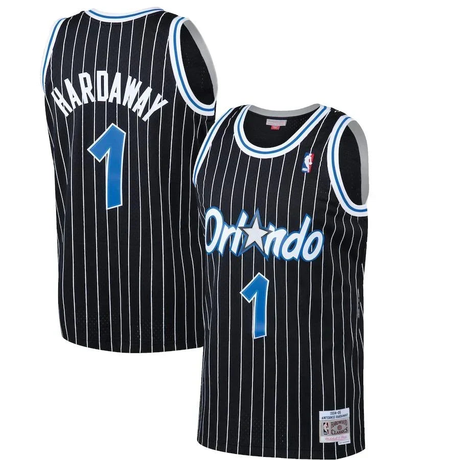 Penny Hardaway Orlando Magic 1994/95 Hardwood Classics Jersey - Black product image 1, provided for visual reference and