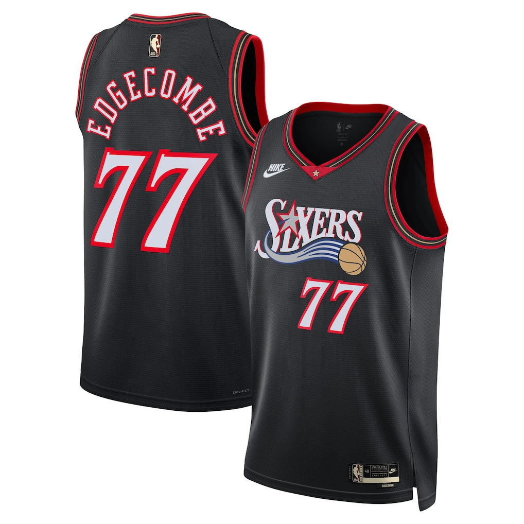 VJ Edgecombe Philadelphia 76ers Unisex Jersey - Classic Edition - Black product image 1, provided for visual reference and