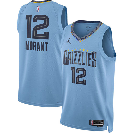 Ja Morant Memphis Grizzlies Unisex Jersey - Statement Edition - Light Blue product image 1, provided for visual reference