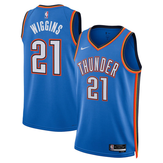 Aaron Wiggins Oklahoma City Thunder Unisex Player Jersey - Icon Edition - Blue product image 1, provided for visual