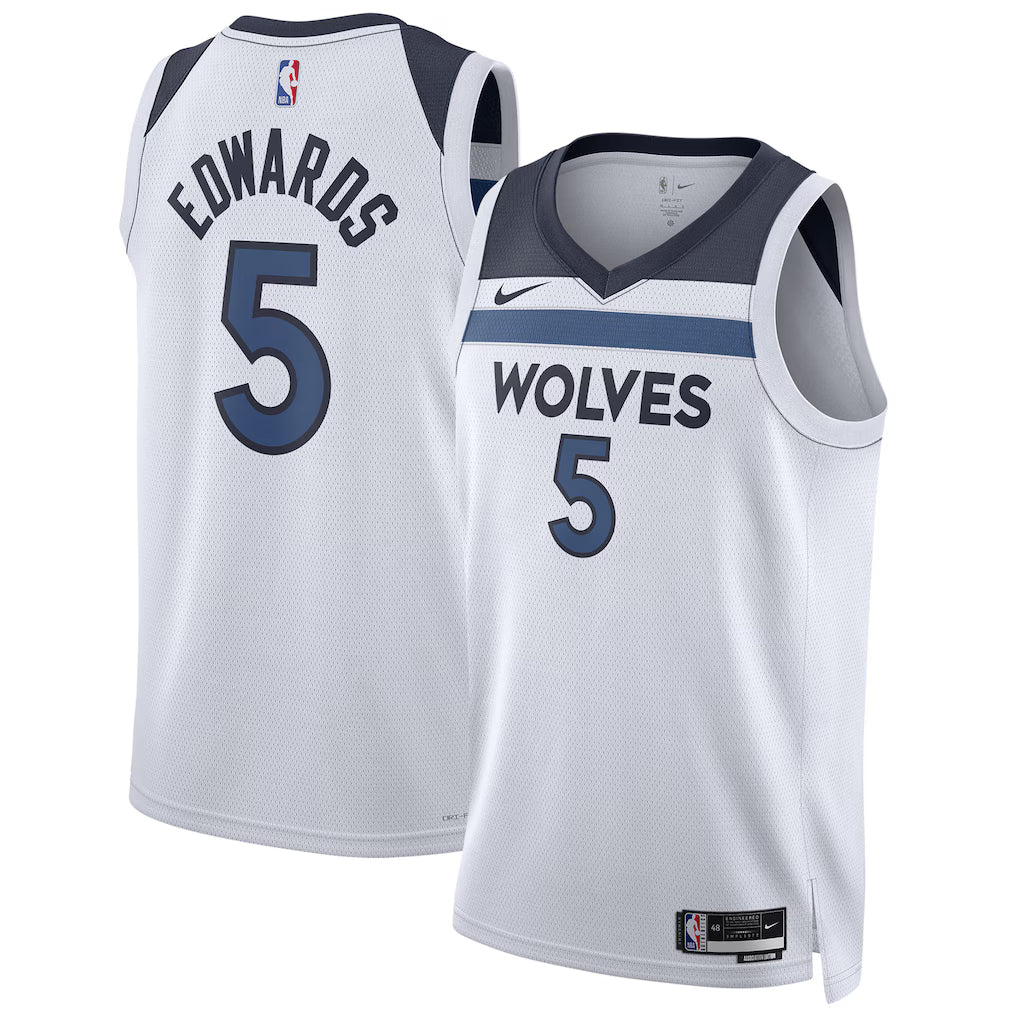 Anthony Edwards Minnesota Timberwolves Unisex Jersey - Association Edition - White product image 1, provided for visual