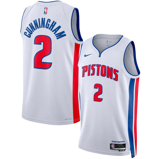 Cade Cunningham Detroit Pistons Unisex Swingman Jersey - Association Edition - White product image 1, provided for visual