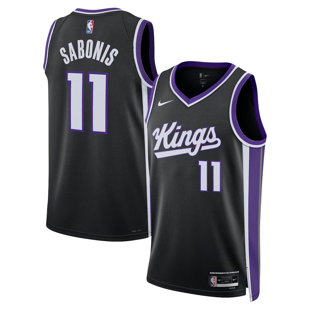 Domantas Sabonis Sacramento Kings Unisex Swingman Player Jersey - Icon Edition - Black product image 1, provided for visual