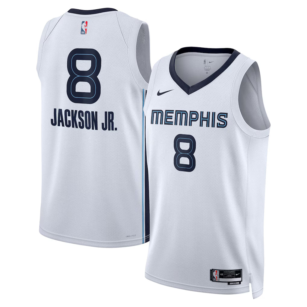 Jaren Jackson Jr. Memphis Grizzlies Unisex Swingman Jersey - White - Association Edition product image 1, provided for