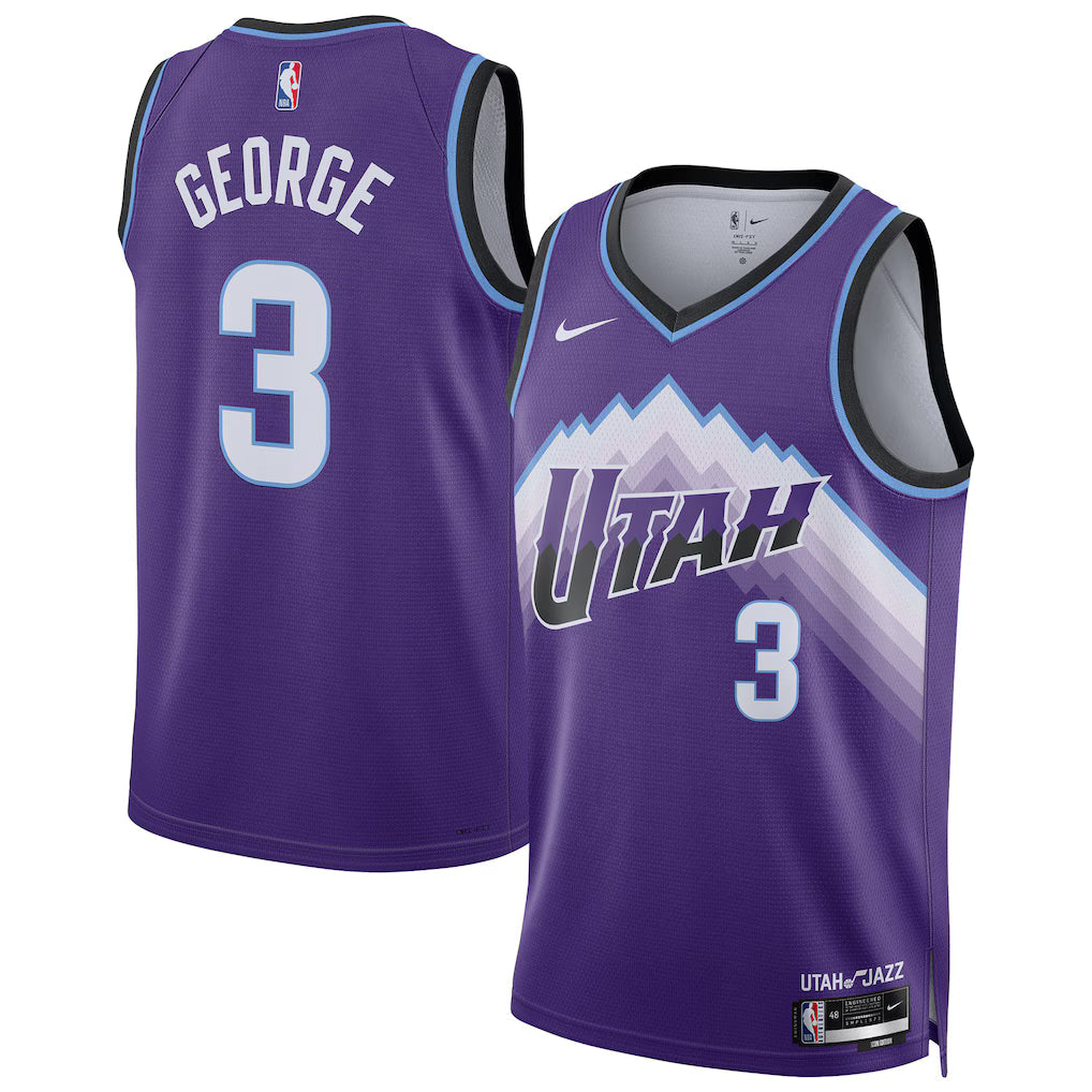 Keyonte George Utah Jazz Unisex Swingman Jersey - Icon Edition - Purple product image 1, provided for visual reference and