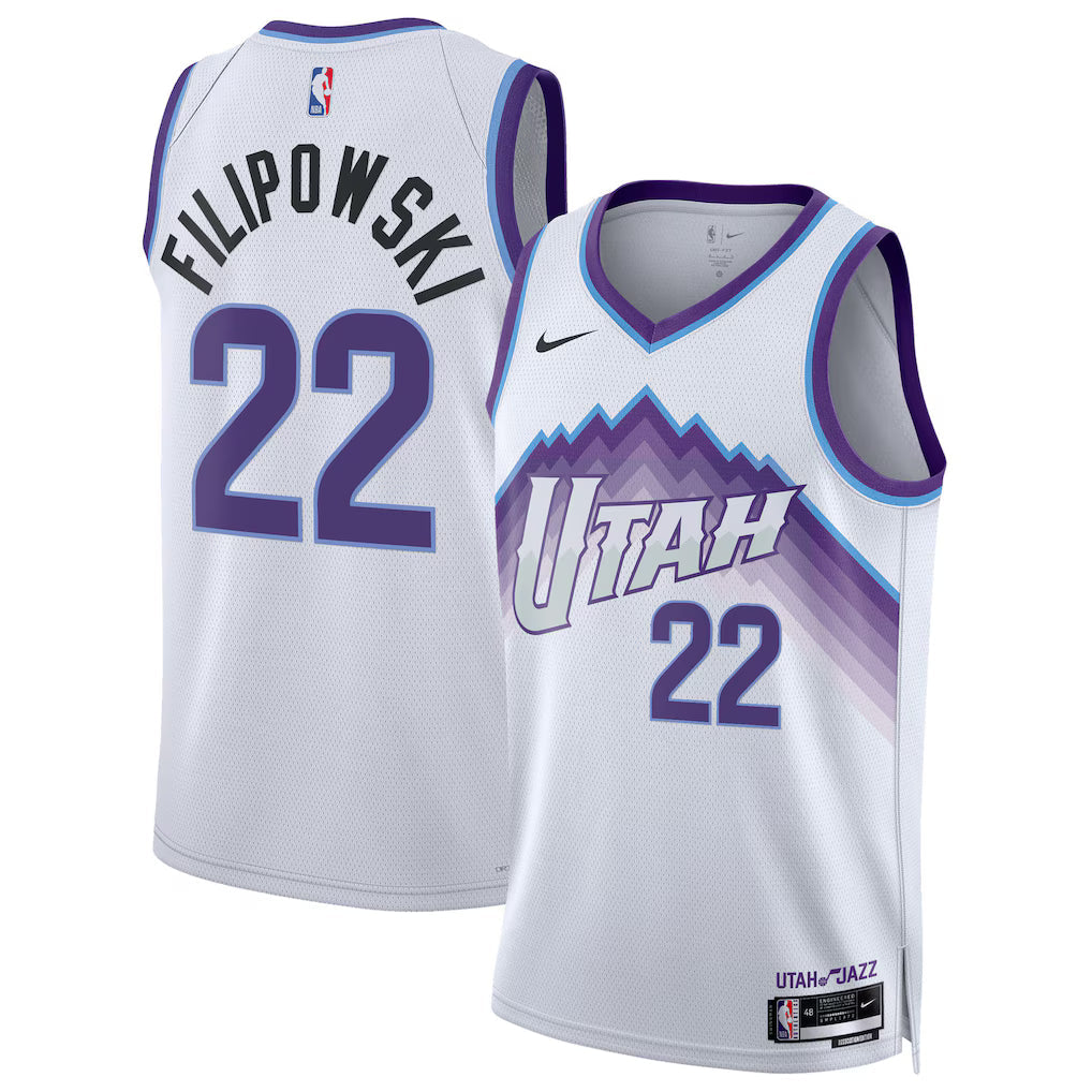 Kyle Filipowski Utah Jazz Unisex Swingman Jersey - Association Edition - White product image 1, provided for visual