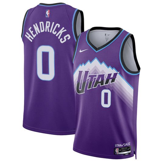 Taylor Hendricks Utah Jazz Unisex Swingman Jersey - Icon Edition - Purple product image 1, provided for visual reference and