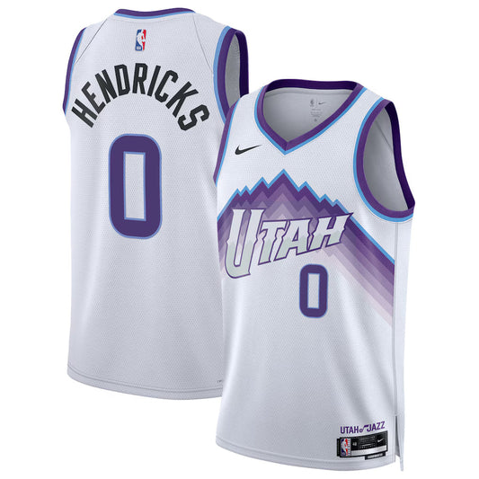 Taylor Hendricks Utah Jazz Unisex Swingman Jersey - Association Edition - White product image 1, provided for visual