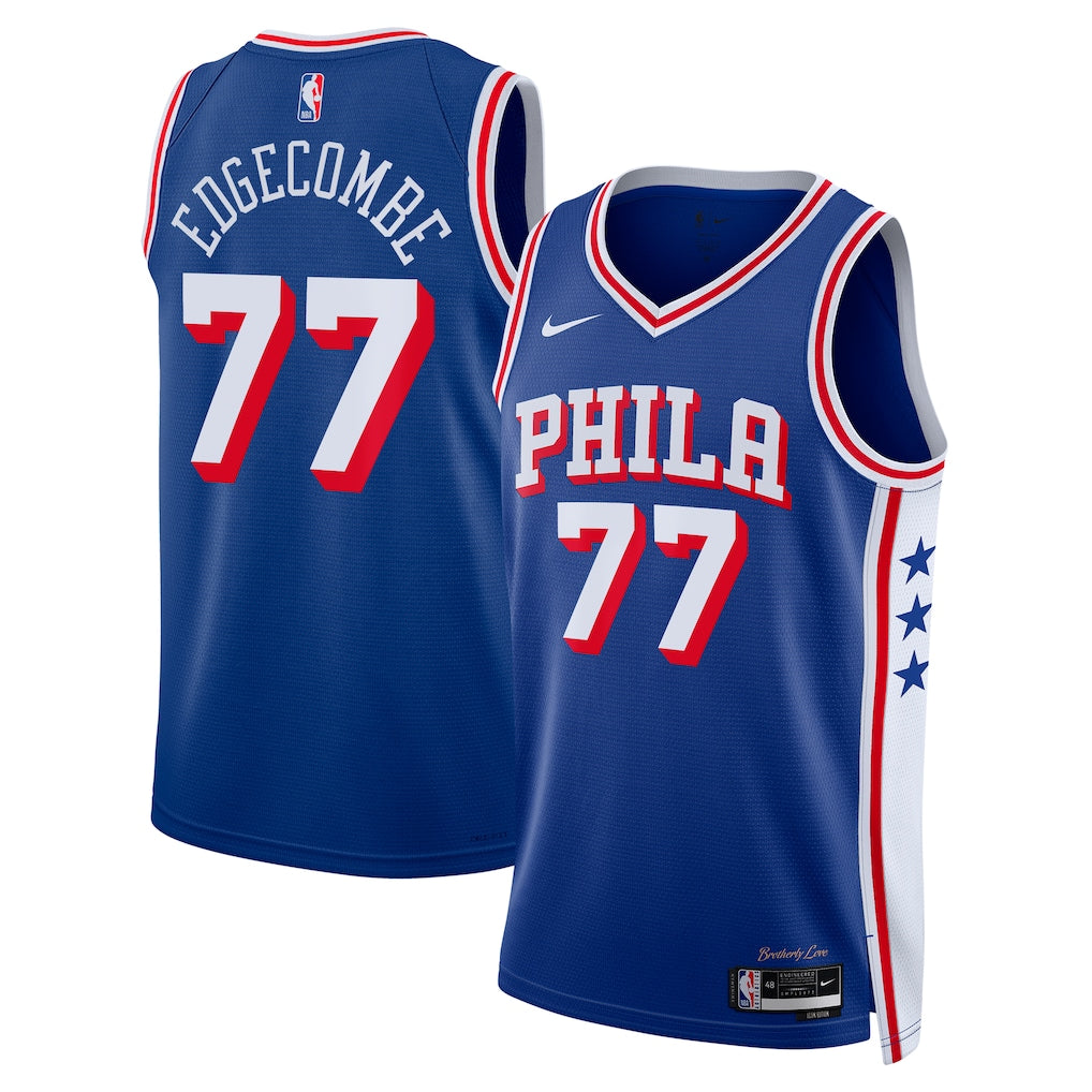 V. J. Edgecombe Philadelphia 76ers Unisex 2025 NBA Draft First Round Pick Jersey - Icon Edition - Royal product image 1,